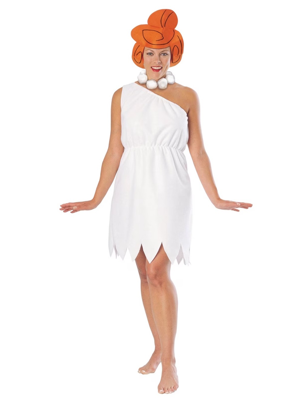 Wilma Flintstone Adult Costume Rubies One Size Dress Headpiece Necklace